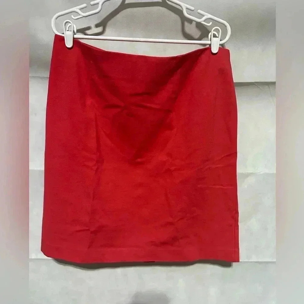 J. Jill Skirt Women’s Large Coral Pink Stretch Elastic Waist Ponte Knit Pull On